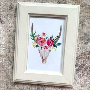 Floral Skull Art Print